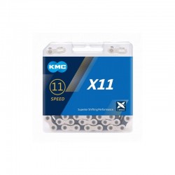 Kmc X-11 11v 118 maillons argent/noir chaîne