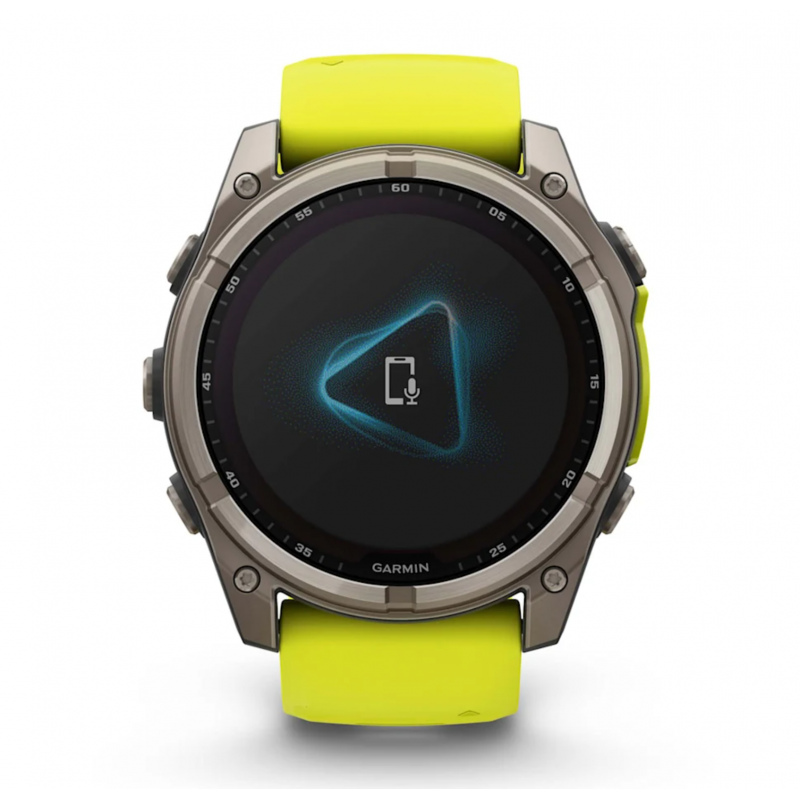 Garmin Fēnix 8 Saphir Solaire 51mm Titane Gris Jaune - expédition 24h