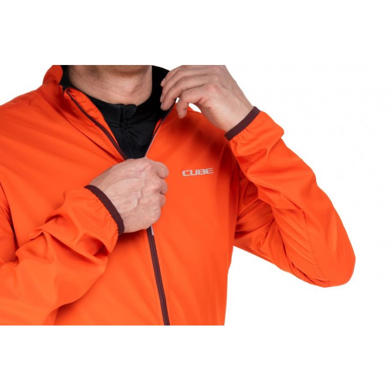 Chaqueta Cortaviento Cube CMPT Roja | Ligera y Resistente ciclismo
