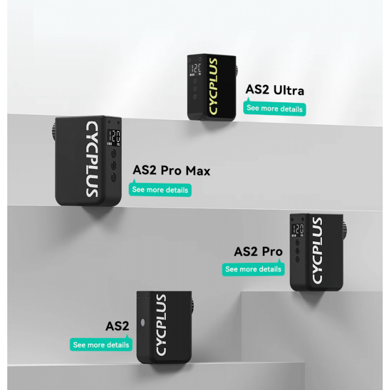 Cycplus AS2 Ultra Mini compresor de aire con manómetro - envío 24h
