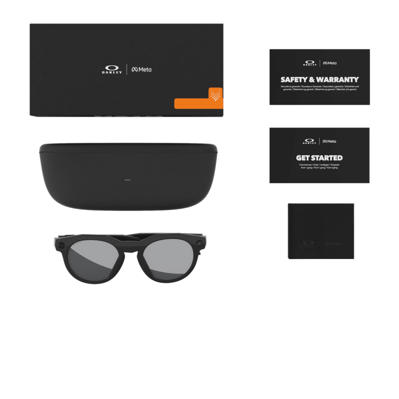 Oakley Meta HSTN Noir – Prizm Noir Polarisé | Lunettes Intelligentes 800203