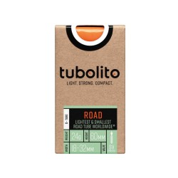 Tubolito S-Road 700c 60mm SV valve presta orange tube - expédition 24h