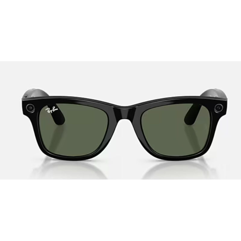 Ray-Ban Meta Wayfarer Gen 2 Shiny Back lentille G15 Verte RW4012 601/7153