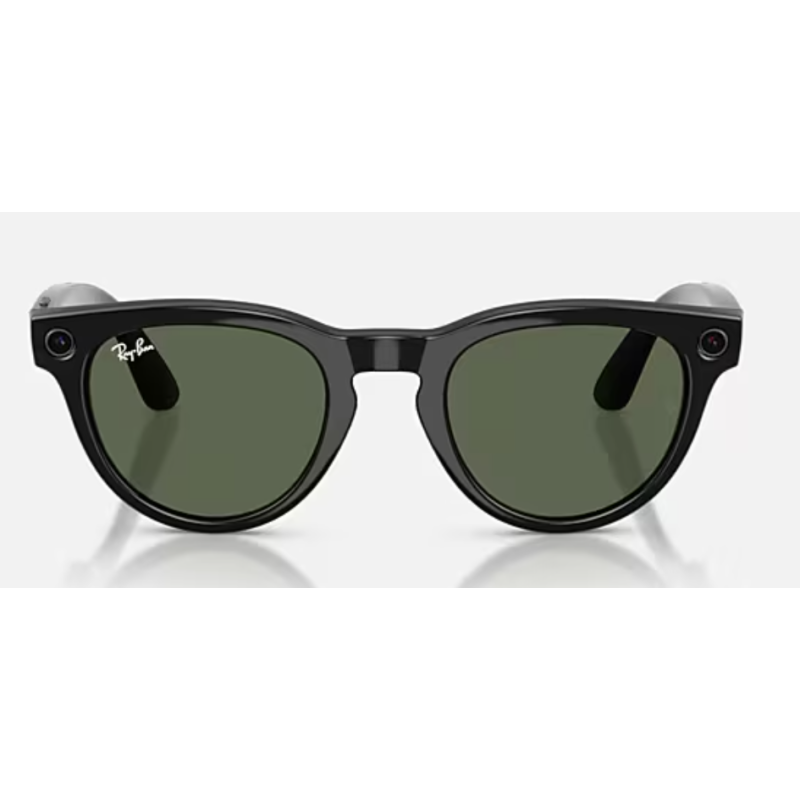 Ray-Ban Meta Headliner Gen 2 Brillant Noir Lentilles G-15 vert