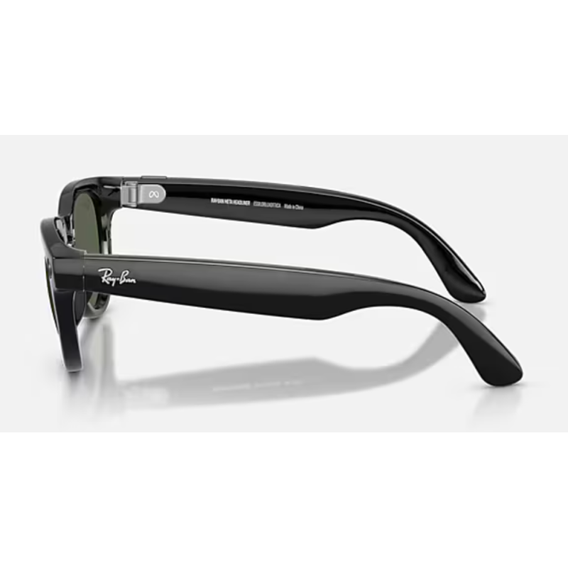 Ray-Ban Meta Headliner Gen 2 Brillant Noir Lentilles G-15 vert