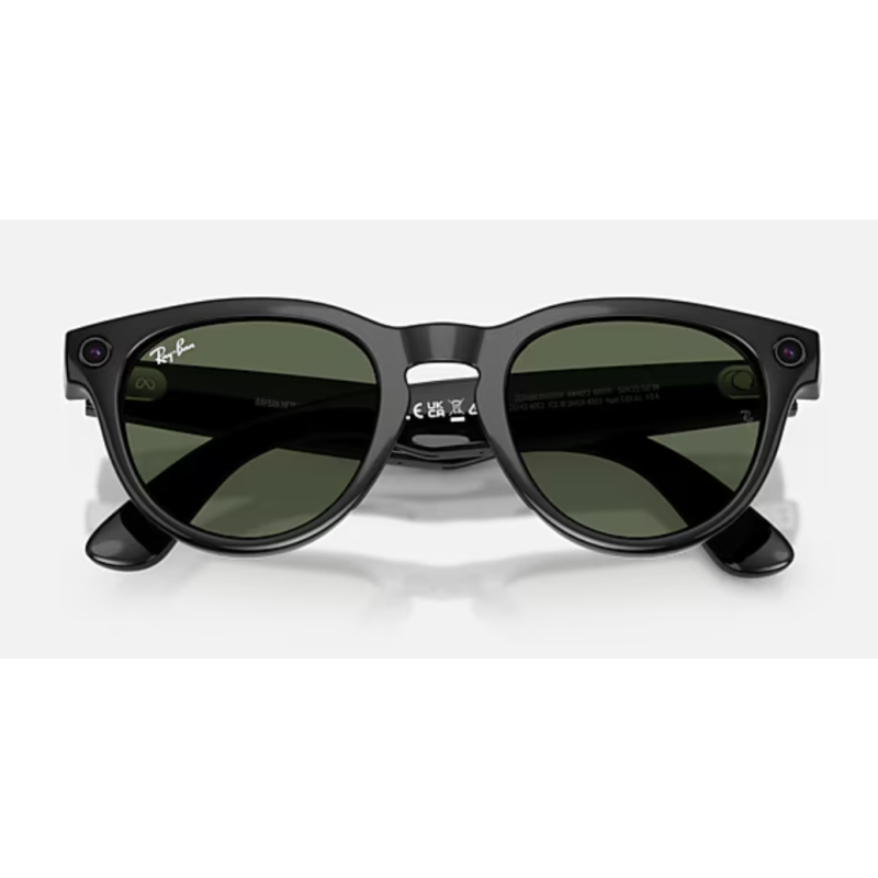 Ray-Ban Meta Headliner Gen 2 Brillante Negro Lentes G-15 verde