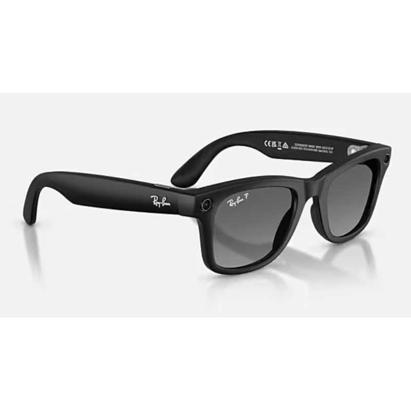 Ray-Ban Meta Wayfarer Gen 2 Mate Noir lentilles Graphite RW4012 601ST3 50