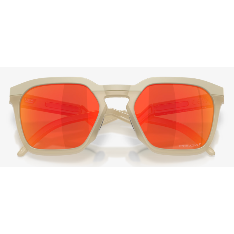 Oakley Hstn SQ Matte Sand lentes Prizm RubyPolarized OO9533-0554
