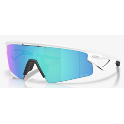 Oakley Sphaera Strike mat blanc lentilles prizm saphir OO9531-0437