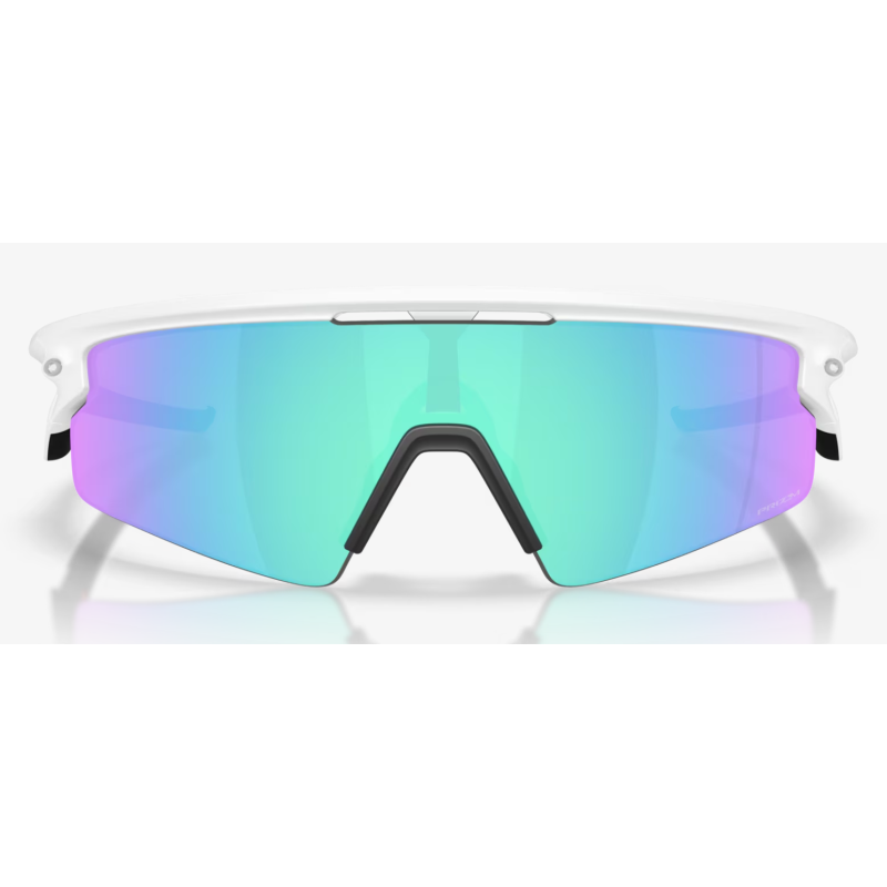 Oakley Sphaera Strike mat blanc lentilles prizm saphir OO9531-0437
