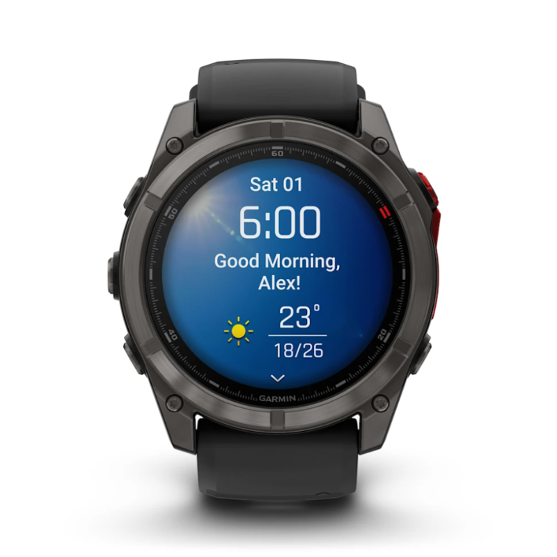 Garmin Fenix 8 Pro 51mm Microled Saphir Gris Carbone DLC titane