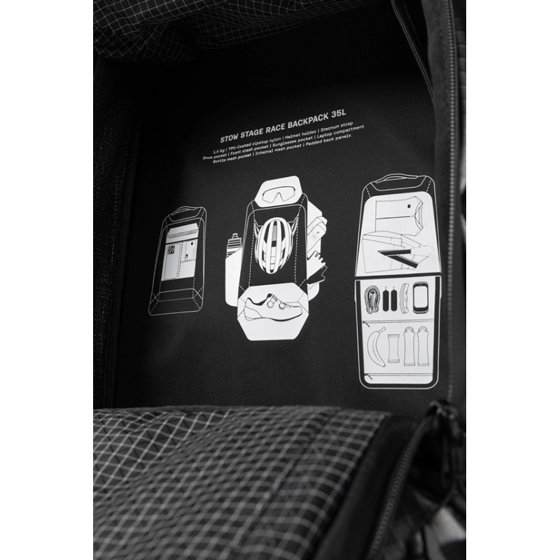 Gobik Stow True Black unisexe sac à dos de cyclisme - expédition 24h