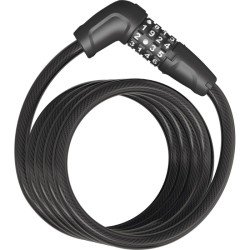 ABUS Tresor 6512C 180cm noir Câble spiral avec cadenas câble