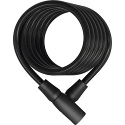 ABUS Star 4508K 150 cm noir Câble spiral avec cadenas câble