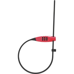 ABUS Verrou Câble 45cm Combiflex TravelGuard rouge