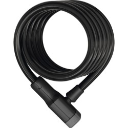 ABUS Câble spiral avec cadenas câble Booster 6512K 180 cm noir