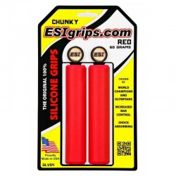 ESIGRIPS poignées Chunky rouge | Meilleurs Prix | Pedalmoto