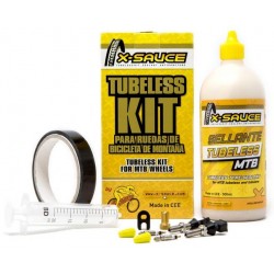 X-Sauce Kit tubeless MTB valve fine 23mm - Expéditions 24h