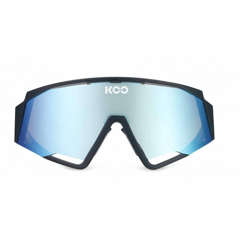 KOO Spectro noir lentille turquoise miroir lunettes - Expéditions 24h