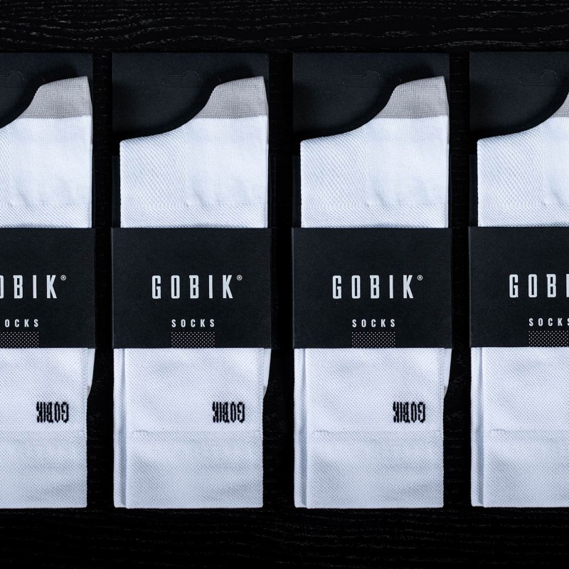 Gobik Iro 2.0 white Logo Unisex chaussettes - Expéditions 24h