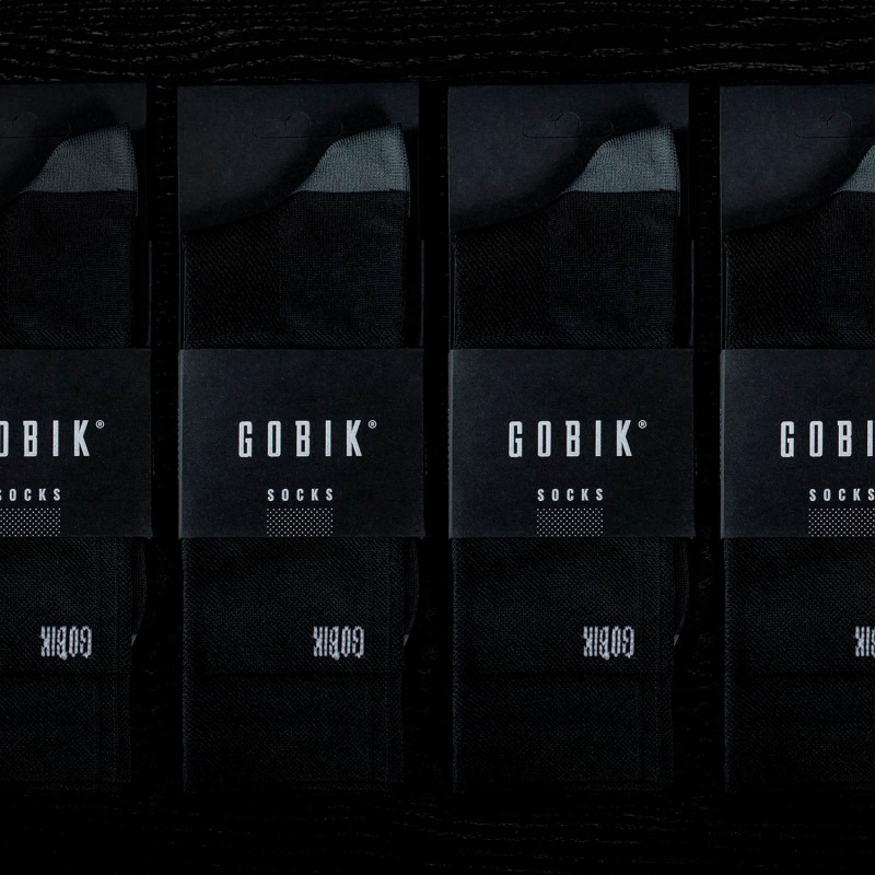 Gobik Iro 2.0 noir Logo Unisexe chaussettes - Expéditions 24h