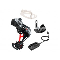 Sram Kit X01 Eagle AXS rojo cambio+mando Rocker+cargador upgrade