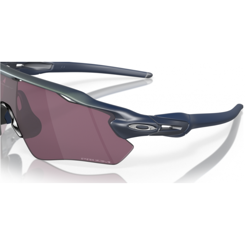 Oakley Radar EV Path Matte Silver/Blue Colorshift lentille prizm route noire